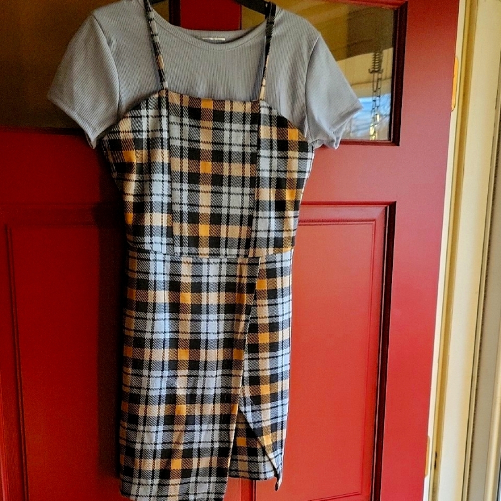 🍬Trendy Plaid Skort Set🩵